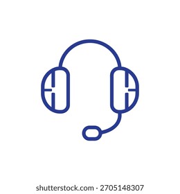 Mantenha-se conectado sem esforço com nosso ícone elegante de headset, perfeito para soluções de comunicação modernas e designs de atendimento ao cliente
