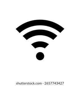 Manténgase conectado sin esfuerzo con este moderno símbolo WiFi para una comunicación digital sin problemas punto de acceso en línea