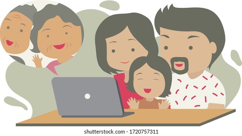 Stay connected to family via social technologies and mobile applications