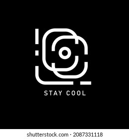 Stay Cool Monograma para el diseño de ropa para camisetas, capucha, suéter o cualquier cosa
