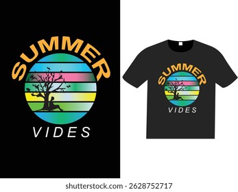  Fique frio e elegante neste verão com nossa camiseta leve e respirável. Projetado com gráficos divertidos e coloridos e um ajuste relaxado — perfeito para dias de praia, viagens, férias ou uso diário