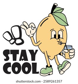 STAY COOL SUMMER LEMON DRINK SLOGANS FUNNY