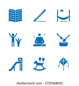 Stay with family and relax without martphone, device solid icon set, 64x64 Pixel perfect icon, editable icon for web design and application on white isolated background
