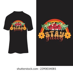 Estancia en venta del diseño de camisetas vectoriales de groovy