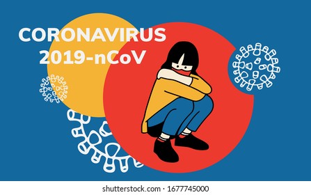 Stay Healthy and safe from coronavirus   poster design for help and protect from 2019-nCov disease, Virus protection Vector illustration. 