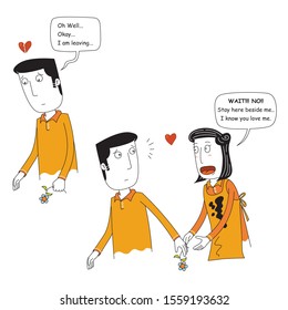 stay here beside your partner