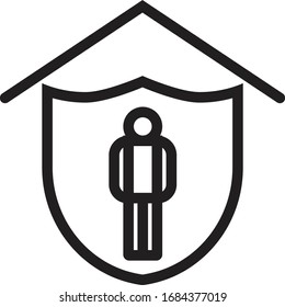 stay at home to avoid the virus