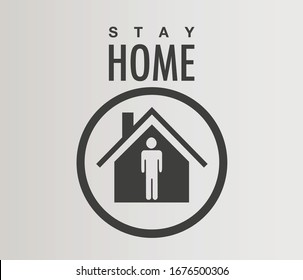 Stay Home, calligraphic symbol collection  to draw attention that everyones responsibility to stop the coronavirus. Different concepts to illustrate of Stay Home! Home vector collection