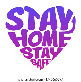 Stay home colorful and stylish typography slogan for t-shirt. Abstract design with the halftone  style. Vector print, typography, poster. Global swatches.