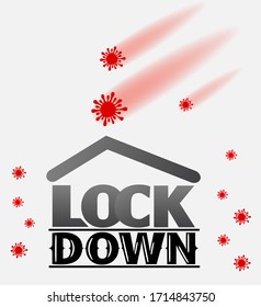 Stay home concept. Concept of world national lockdown due to coronavirus crisis and pandemic in the world covid-19 disease. 