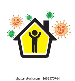 stay at home from corona virus