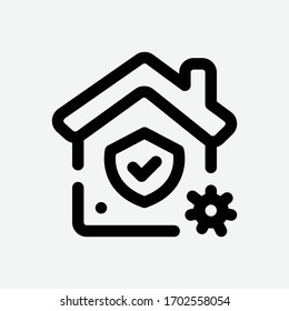  Stay At Home Coronavirus, Stay At Home Icon, Elements Of Corona And Healthy Icon Set, Premium Line Icon For Web Design And App Development