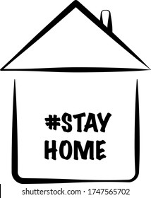 Stay home. Coronavirus icon. home icon vector