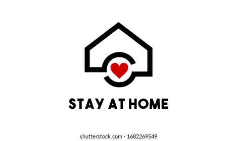 Stay At Home Coronavirus Icon.Stay At Home Vector Icon