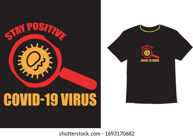 Stay At Home COVID 19 stay safe -vector t-shirt design template.