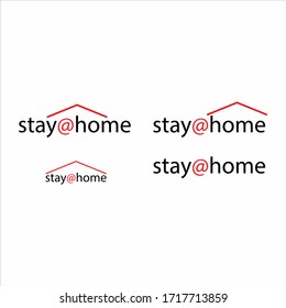 stay at home covid19 treatment logo art 