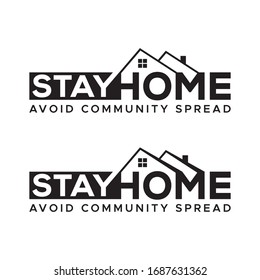 Stay home. stay home flat vector icon for apps and websites.