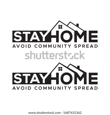 Stay home. stay home flat vector icon for apps and websites.