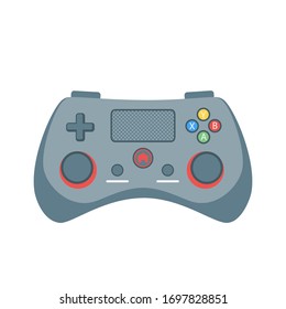 Stay Home. Gamepad for video games isolated on white background. Vector illustration