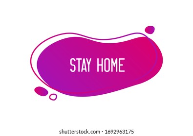 stay home hashtag. Stay home campaign. Protect from Coronavirus or Covid-19 epidemic. Quarantine Coronavirus Banner for social media.