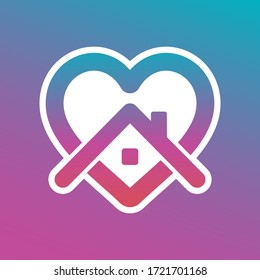 Stay Home Icon and Button for social media networking, Quarantine, Coronavirus, Stay home Sticker vector. Stay Home social media campaign for corona virus preventive.