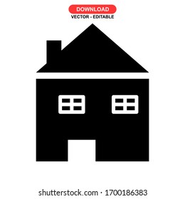 stay home icon or logo isolated sign symbol vector illustration - high quality black style vector icons
