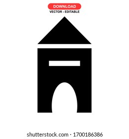 stay home icon or logo isolated sign symbol vector illustration - high quality black style vector icons
