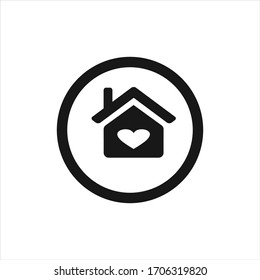 stay home icon, pandemic corona virus , home vector design