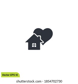 stay at home icon symbol logo template