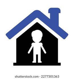 Icono de la casa, gráficos de vectores