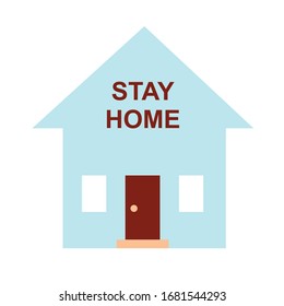 stay home icon vector illustration