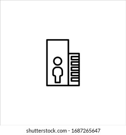 stay at home icon vector illustration