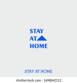 stay at home icon. stay at home vector on gray background