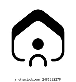 Stay Home Icon Vector Symbol Design Illustration