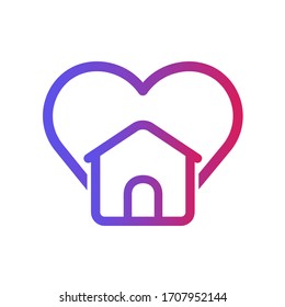 Stay home icon,vector illustration. Flat design style. vector stay home icon illustration isolated on White background, stay home icon Eps10. stay home graphic design vector symbols.