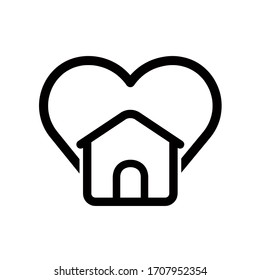 Stay home icon,vector illustration. Flat design style. vector stay home icon illustration isolated on White background, stay home icon Eps10. stay home graphic design vector symbols.
