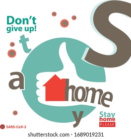 Stay home keep distance social distance