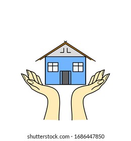 stay at home and keep social distance. stay at home illustration.