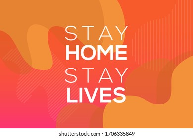 Stay Home Stay Lives poster