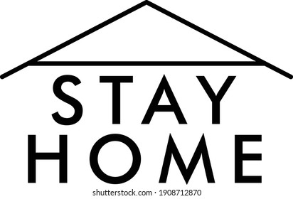 
Stay At home logo vector