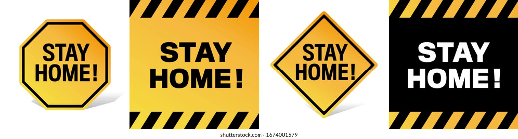 Stay home on Warning banner