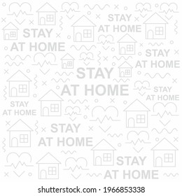 Stay at home pattern design  Easy to edit vector file  Can use for your creative content  Especially about self quarantine   health care 