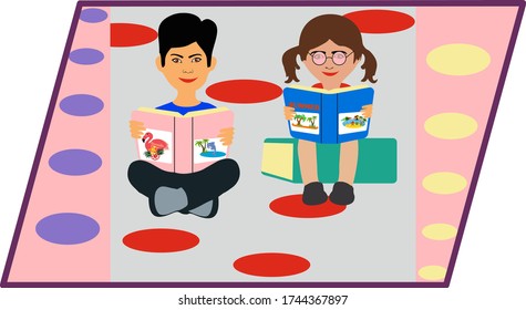 Stay at home. Protect yourself. Quarantine During Coronavirus Outbreak. Activity at home.Vector Illustration