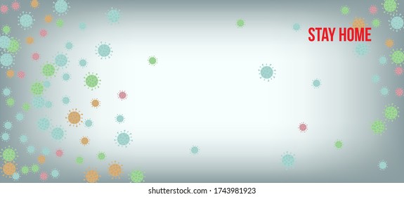 Stay Home Quarantine Banner. Flat Cartoon Coronavirus Medical Banner. Virus Protection Flat Corona Web Page. Stay Home Quarantine Banner. Business Information During Coronavirus Quarantine.