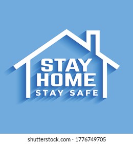 stay home stay safe background template