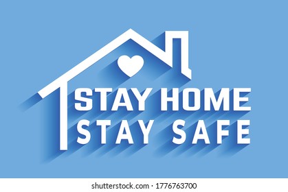 stay home stay safe background template