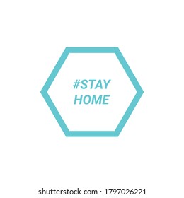 Stay home, stay safe. design vector illustration