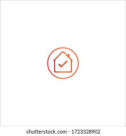 stay at home stay safe icon vector