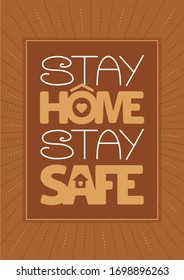 Stay home stay safe vector