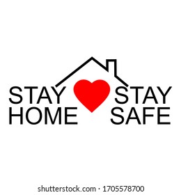 Stay Home Stay Safe Stay Alive Stock Vector (Royalty Free) 1713474580 ...